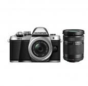Фотоапарат Olympus OM-D E-M10 Mark II Silver тяло + Обектив Olympus M.Zuiko Digital 14-42mm f/3.5-5.6 II R + Обектив Olympus M.Zuiko Digital ED 40-150mm f/4.0-5.6 R (Black)
