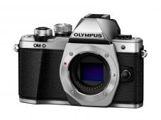 Фотоапарат Olympus OM-D E-M10 Mark II Silver тяло + Обектив Olympus M.Zuiko Digital 45mm f/1.8 Black